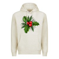 Oatmeal Heather Mistletoe Premium Hoodie - BundleAndBundleShop