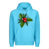 Ocean Blue Mistletoe Premium Hoodie - BundleAndBundleShop