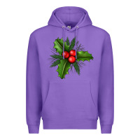 Purple Mistletoe Premium Hoodie - BundleAndBundleShop