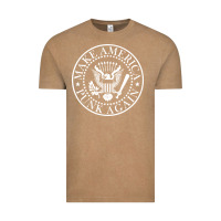 Vintage Coffee funny make america punk again vintage rock seal Vintage Tee - artisFamous