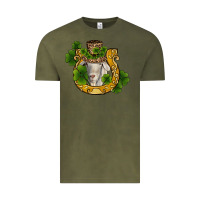 Vintage Olive st patricks day goat horseshoe shamrock Vintage Tee - RanaPortraitStore