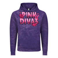 Cloud Purple Pink Divas Breast Cancer Vintage Hoodie - NancyCooperArtShop