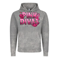 Cloud Rock Pink Divas Breast Cancer Vintage Hoodie - NancyCooperArtShop