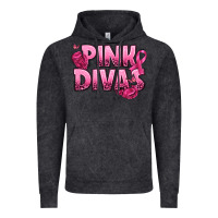 Vintage Black Pink Divas Breast Cancer Vintage Hoodie - NancyCooperArtShop