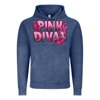 Vintage Denim Pink Divas Breast Cancer Vintage Hoodie - NancyCooperArtShop