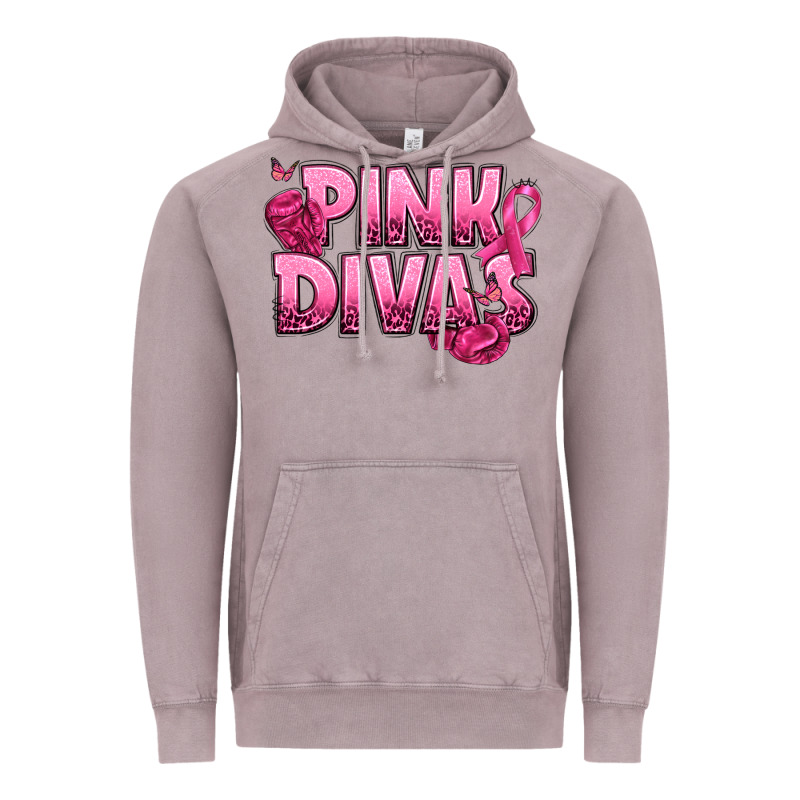 Pink Divas Breast Cancer Vintage Hoodie by NancyCooperArtShop | Teevron