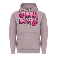 Vintage Zinc Pink Divas Breast Cancer Vintage Hoodie - NancyCooperArtShop