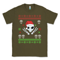 Army Green alien ugly christmas Classic Tee - Bettercallsaul