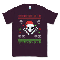 Plum alien ugly christmas Classic Tee - Bettercallsaul