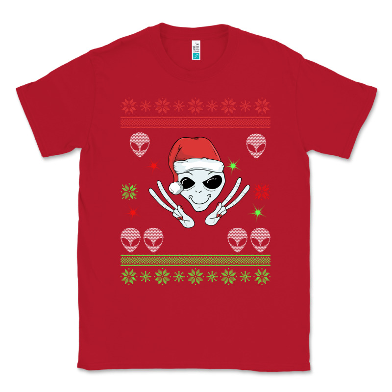 Alien Ugly Christmas Classic Tee by Bettercallsaul | Teevron