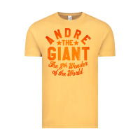 Vintage Mustard andre the giant 8th wonder of the world Vintage Tee - artisFamous