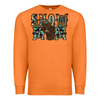 Carrot show mom highland cow Premium Sweatshirt - SublimationCraftShop