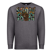 Charcoal Heather show mom highland cow Premium Sweatshirt - SublimationCraftShop