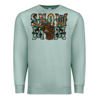 Seafoam show mom highland cow Premium Sweatshirt - SublimationCraftShop