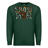 Sports Green show mom highland cow Premium Sweatshirt - SublimationCraftShop