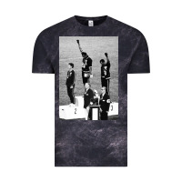 Cloud Black black power black fist 1968 olympics Vintage Tee - artisFamous