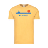 Vintage Mustard amity island 1975 Vintage Tee - artisFamous