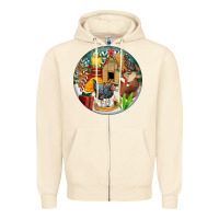 Christmas Coop Ornament Zipper Hoodie | Teevron
