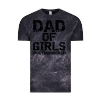 Cloud Black dad of girls Vintage Tee - artisFamous