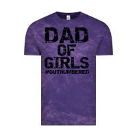 Cloud Purple dad of girls Vintage Tee - artisFamous