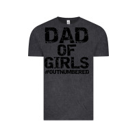 Vintage Black dad of girls Vintage Tee - artisFamous