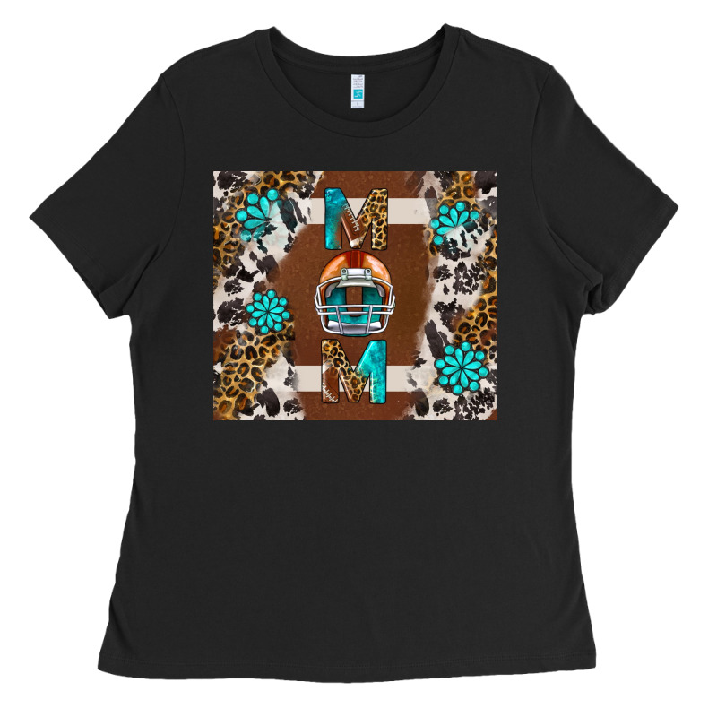 American Football Mom Tumbler Ladies Tee by BundleAndBundleShop | Teevron