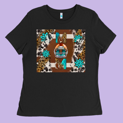 American Football Mom Tumbler Ladies Tee Designed By Bundleandbundleshop