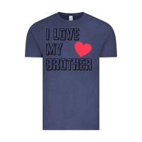 Vintage Denim i love my brother, brothers day , brother sister  love Vintage Tee - artisFamous