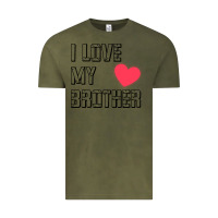 Vintage Olive i love my brother, brothers day , brother sister  love Vintage Tee - artisFamous