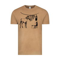 Vintage Camel Banksy Zebra Vintage Tee - artisFamous