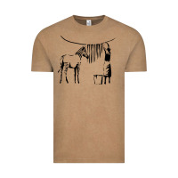 Vintage Coffee Banksy Zebra Vintage Tee - artisFamous