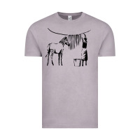 Vintage Zinc Banksy Zebra Vintage Tee - artisFamous