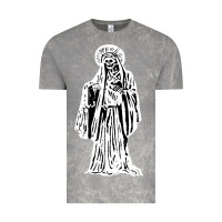 Cloud Rock santa muerte blanca Vintage Tee - artisFamous