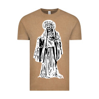 Vintage Coffee santa muerte blanca Vintage Tee - artisFamous