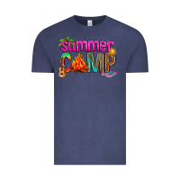 Vintage Denim summer camp Vintage Tee - NancyCooperArtShop