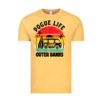 Vintage Mustard car pogue life outer banks Vintage Tee - artisFamous