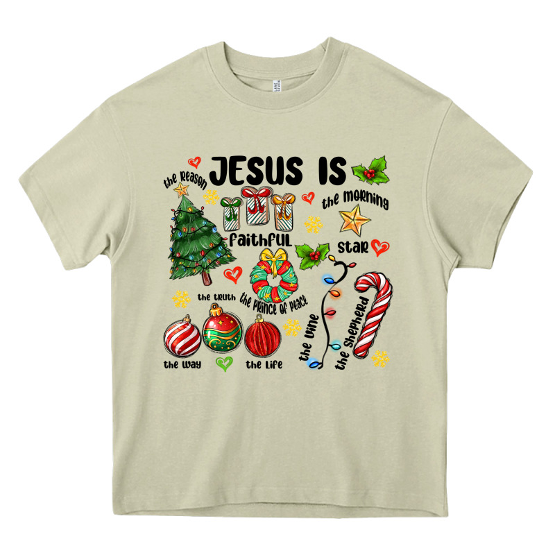 Religious Christmas Heavy Core Tee by MaliasSmallBusiness | Teevron