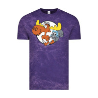Cloud Purple Vintage Rocky And Bullwinkle Vintage Tee - artisFamous