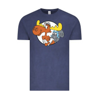 Vintage Denim Vintage Rocky And Bullwinkle Vintage Tee - artisFamous