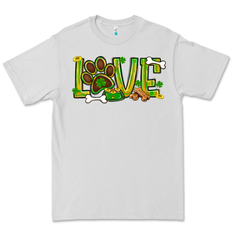 St. Patrick's Day Love Dog Paw Premium Tee by BundleAndBundleShop | Teevron