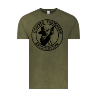 Vintage Olive cowboy fast draw association Vintage Tee - artisFamous