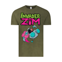 Vintage Olive Invader Zim Gir Vintage Tee - artisFamous