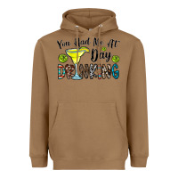 Toasted Coconut you had me at day drinkg Heavyweight Hoodie - CowhideDigitalArt
