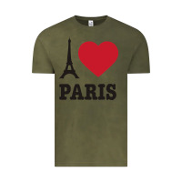 Vintage Olive i love paris eiffel tower funny Vintage Tee - artisFamous