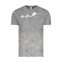 Cloud Rock hockey player heartbeat ice Vintage Tee - artisFamous