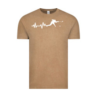 Vintage Coffee hockey player heartbeat ice Vintage Tee - artisFamous