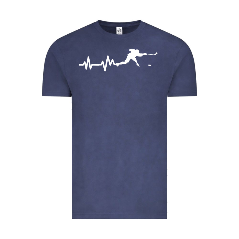 Hockey Player Heartbeat Ice Vintage Tee by artisFamous | Teevron