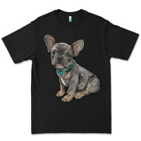 Black french bulldog Premium Tee - RanaPortraitStore