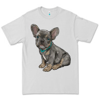 Dove Grey french bulldog Premium Tee - RanaPortraitStore