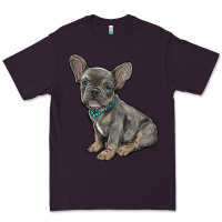 Plum french bulldog Premium Tee - RanaPortraitStore